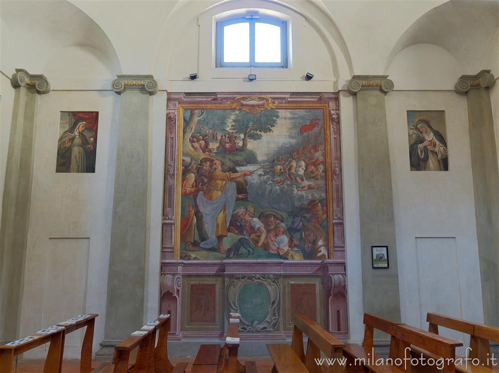 Sesto San Giovanni (Milan, Italy) - Right internal wall of the Oratory of Santa Margherita in Villa Torretta